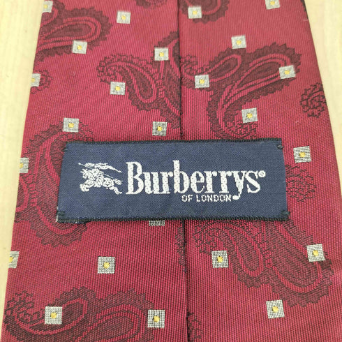 バーバリーズ BURBERRYS ペイズリー シルクネクタイ メンズ