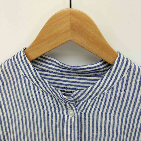 ムジルシリョウヒン 無印良品 フレンチリネン 洗いざらし スタンドカラー シャツ ワンピース レディース JPN:XS