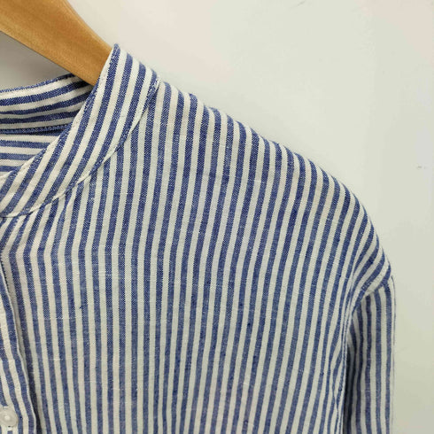 ムジルシリョウヒン 無印良品 フレンチリネン 洗いざらし スタンドカラー シャツ ワンピース レディース JPN:XS