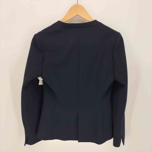 ユナイテッドアローズグリーンレーベルリラクシング UNITED ARROWS green label relaxing 手洗い可能/ダブルクロス ノーラペル ジャケット レディース JPN:36