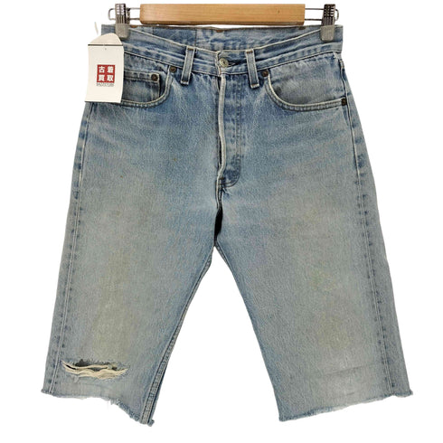 リーバイス Levis 80s USA製 ボタン裏546 ボタンフライデニムハーフパンツ レディース W30 L32