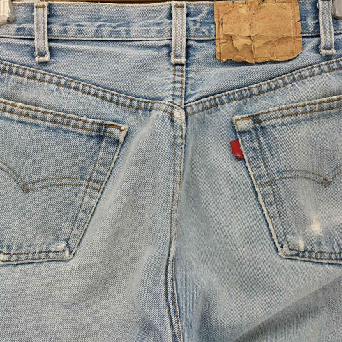 リーバイス Levis 80s USA製 ボタン裏546 ボタンフライデニムハーフパンツ レディース W30 L32