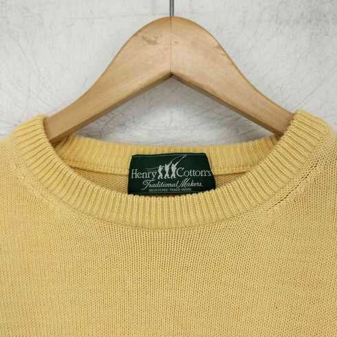 ヘンリーコットンズ Henry Cottons 刺繍 クルーネック セーター メンズ