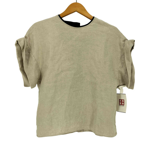 ベイジ BEIGE スキッパー リネン ブラウス レディース DE:32