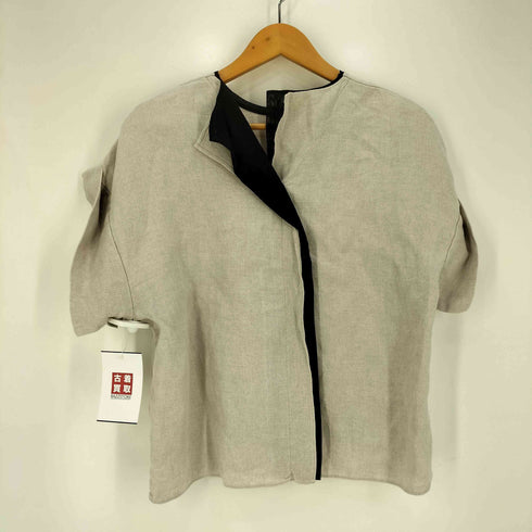 ベイジ BEIGE スキッパー リネン ブラウス レディース DE:32