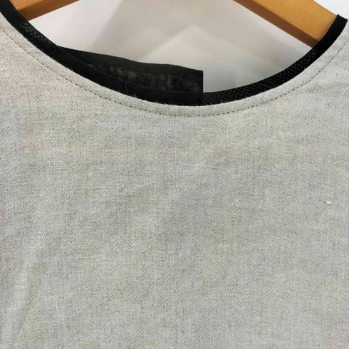 ベイジ BEIGE スキッパー リネン ブラウス レディース DE:32