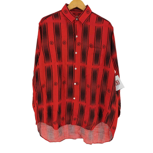 GRASS MEN'S ストライプデザイン ウール混シャツ domestic メンズ JPN:S