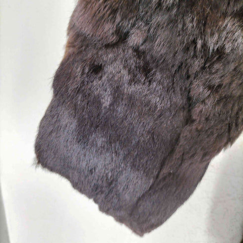 裏地花柄刺繍 fur jacket ファージャケット レディース