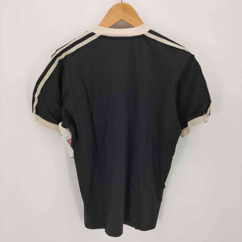 アディダス adidas 80S トレフォイルロゴ 万国旗タグ スリーストライプ S/S Tシャツ メンズ ONE SIZE