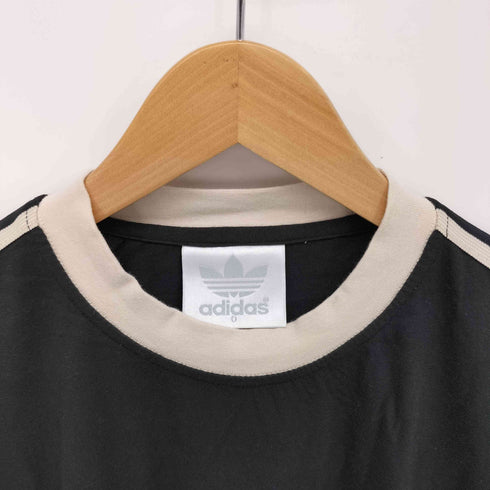アディダス adidas 80S トレフォイルロゴ 万国旗タグ スリーストライプ S/S Tシャツ メンズ ONE SIZE