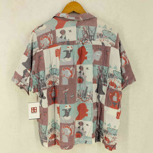 PASHU 80S 総柄開襟ボックスシャツ メンズ JPN:M
