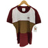 アディダス adidas 80S トレフォイルロゴ 万国旗タグ ブロックカラー S/S Tシャツ メンズ import:L