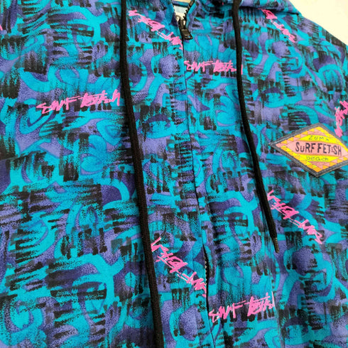surf fetish 総柄フードジャケット メンズ