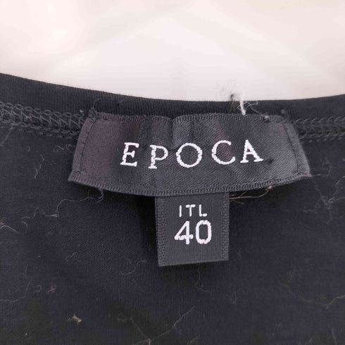 エポカ Epoca 王冠 ラインストーン プリント クルーネックTシャツ レディース EUR:40