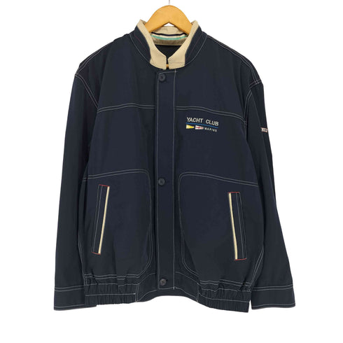 YACHT CLUB 比翼 刺繍ブルゾン メンズ