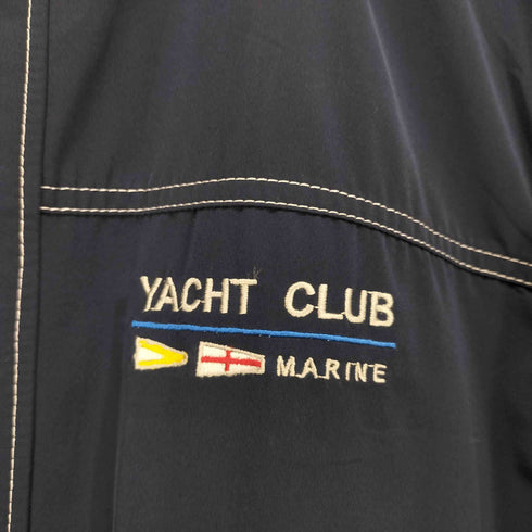 YACHT CLUB 比翼 刺繍ブルゾン メンズ