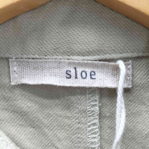 sloe バンドカラー コットンコート レディース FREE