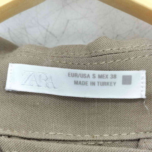 ザラ ZARA ビスコース&リネン地軽量パーカ メンズ import:S