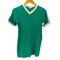 アディダス adidas 80-90S OLD USA製 トレフォイルロゴ アーム 3ストライプ Vネック S/S リンガー Tシャツ メンズ import:S