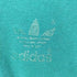 アディダス adidas 80-90S OLD USA製 トレフォイルロゴ アーム 3ストライプ Vネック S/S リンガー Tシャツ メンズ import:S
