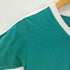 アディダス adidas 80-90S OLD USA製 トレフォイルロゴ アーム 3ストライプ Vネック S/S リンガー Tシャツ メンズ import:S