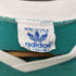 アディダス adidas 80-90S OLD USA製 トレフォイルロゴ アーム 3ストライプ Vネック S/S リンガー Tシャツ メンズ import:S