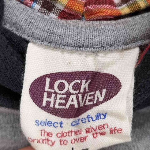 LOCK HEAVEN Y2K 裏地チェック プルオーバーパーカー メンズ JPN:L