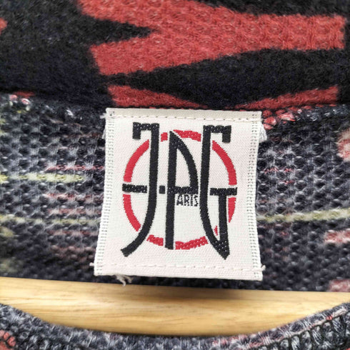 ジページェバイジャンポールゴルチエ JPG by GAULTIER 80-90S OLD ワッフル サーマル 生地 総柄 クロップド L/S カットソー archive アーカイブ レディース