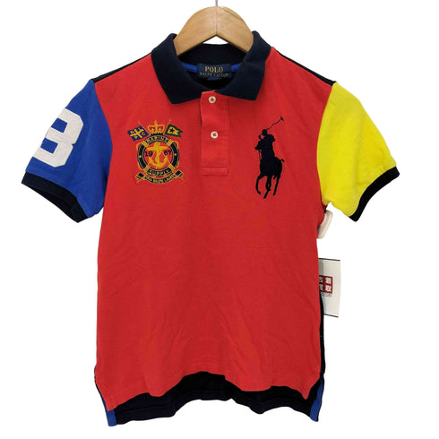 ポロラルフローレン POLO RALPH LAUREN ビッグポニー マリンエンブレム 刺繍 S/S ポロ シャツ レディース 4(8) 140/68