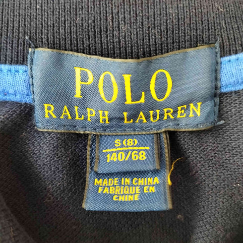 ポロラルフローレン POLO RALPH LAUREN ビッグポニー マリンエンブレム 刺繍 S/S ポロ シャツ レディース 4(8) 140/68