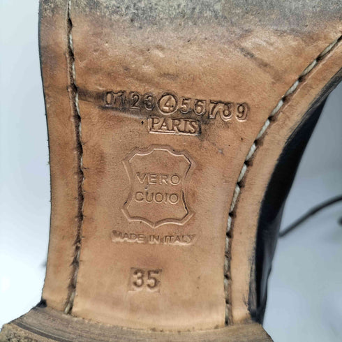 メゾンマルジェラ Maison Margiela MADE IN ITALY イタリア製 スクエアトゥ レザー ドレス シューズ レディース EUR:35