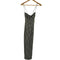 ザラ ZARA フィットギンガムチェック柄ミディワンピース レディース import:XS