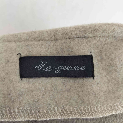 ラジエム la-gemme ノーカラー ポンチョ ジャケット レディース