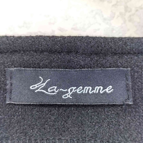 ラジエム la-gemme ノーカラー ポンチョ ジャケット レディース