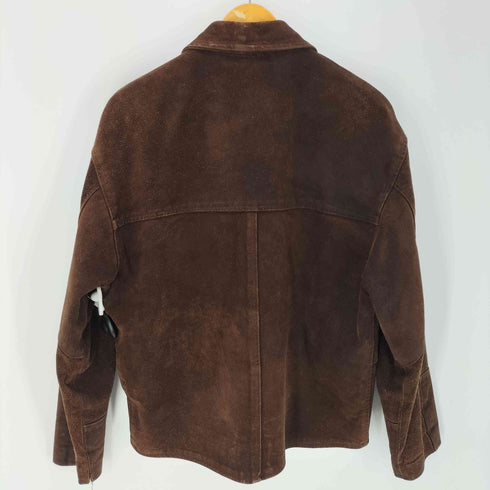 Tanga great leather fashion 80-90S スエード レザー ジャケット クルミボタン 短丈 メンズ import:S