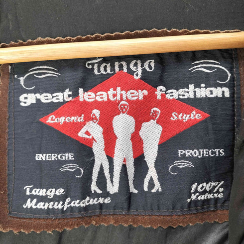 Tanga great leather fashion 80-90S スエード レザー ジャケット クルミボタン 短丈 メンズ import:S