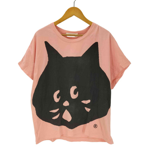 ネネット Ne-net にゃー 半袖Tシャツ ビッグプリント レディース JPN:2