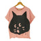 ネネット Ne-net にゃー 半袖Tシャツ ビッグプリント レディース JPN:2