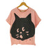 ネネット Ne-net にゃー 半袖Tシャツ ビッグプリント レディース JPN:2