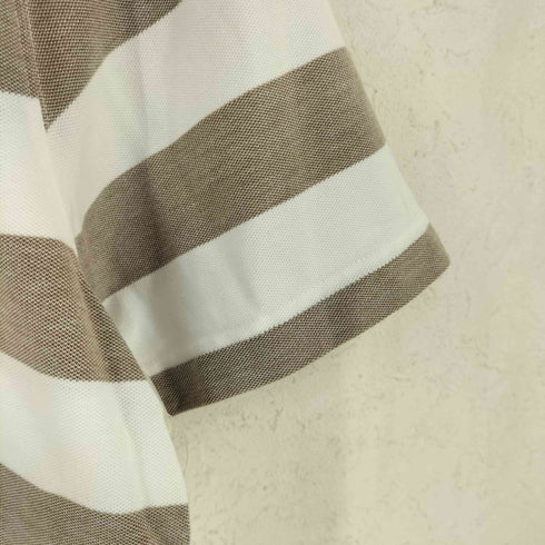 エルエルビーン L.L.Bean SLIGHTLY FITTED ボーダー 半袖 ポロシャツ メンズ M REG