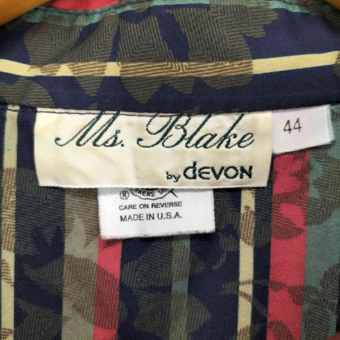 Ms.Blake USA製 ショート丈 ストライプシャツ レディース EUR:44