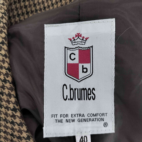 C.brumes 日本製 ガンクラブチェック チェスターコート レディース JPN:40