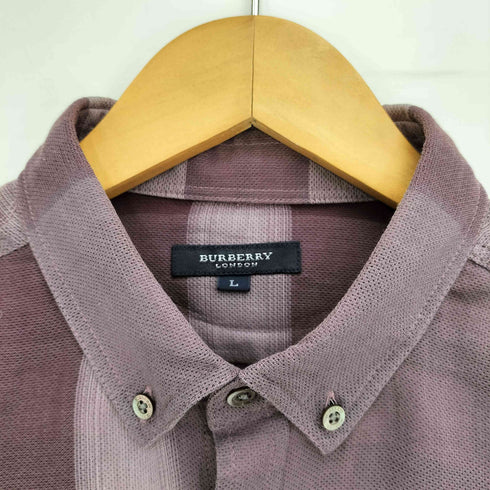 バーバリーロンドン BURBERRY LONDON チェック コットン B.D L/S シャツ レディース import:L