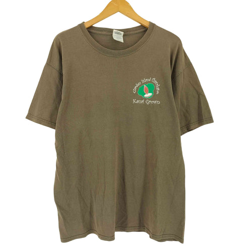 ギルダン GILDAN カカオ プリント Tシャツ メンズ L