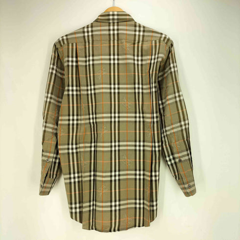 バーバリーズ BURBERRYS 90S ノバチェック シャドーホース L/S レギュラーカラーシャツ メンズ import:M