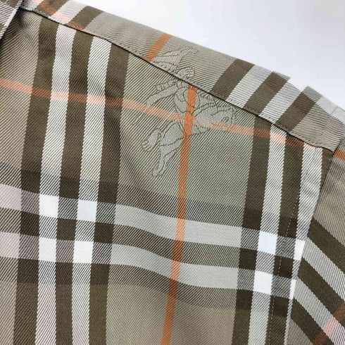 バーバリーズ BURBERRYS 90S ノバチェック シャドーホース L/S レギュラーカラーシャツ メンズ import:M