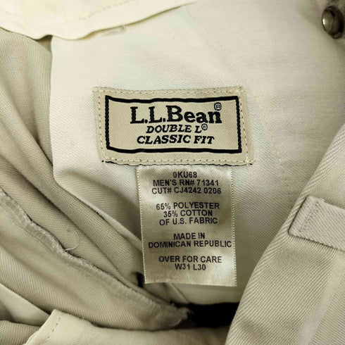 エルエルビーン L.L.Bean CLASSIC FIT 2タック チノスラックス メンズ US:30-31