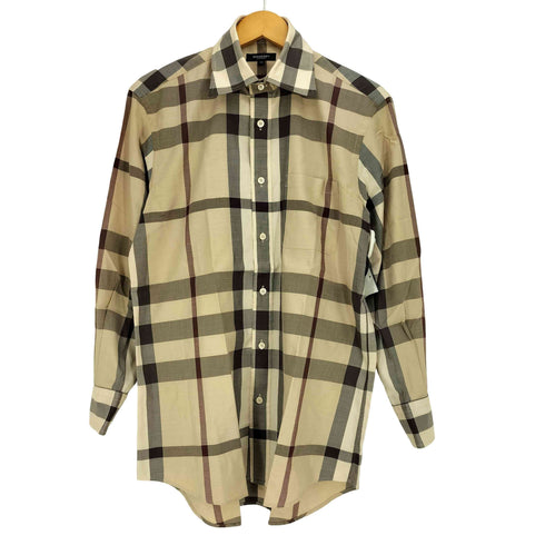 バーバリーロンドン BURBERRY LONDON ノバチェック コットン L/S レギュラーカラーシャツ メンズ import:M