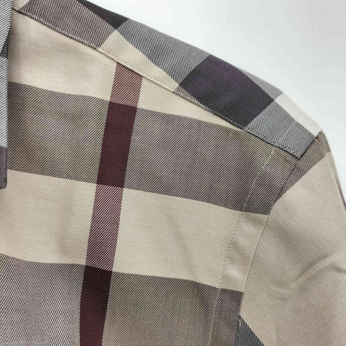 バーバリーロンドン BURBERRY LONDON ノバチェック コットン L/S レギュラーカラーシャツ メンズ import:M