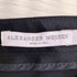 アレキサンダーマックイーン Alexander McQueen イタリア製 シルク100 裾ジップ ループレス 変形サルエルパンツ レディース 38